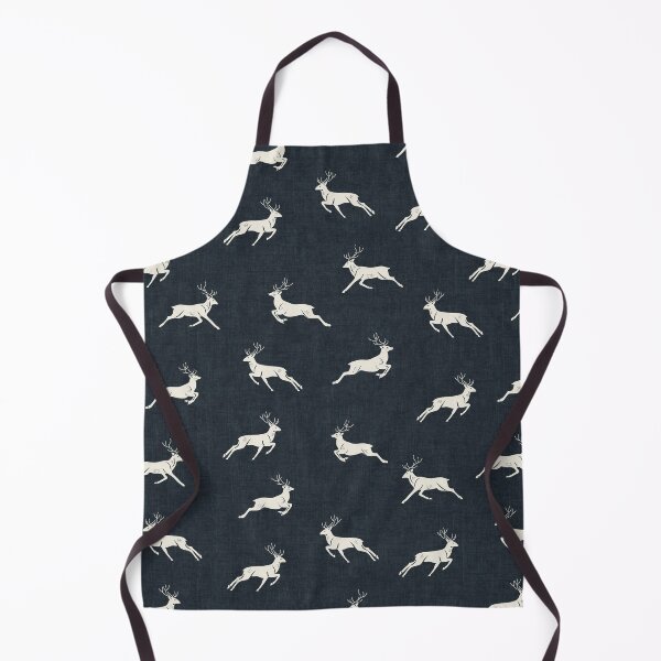 Item preview, Midnight Blue Woodland Deer Scandinavian Folk Rustic Cabin designed and sold by RenattaZare.