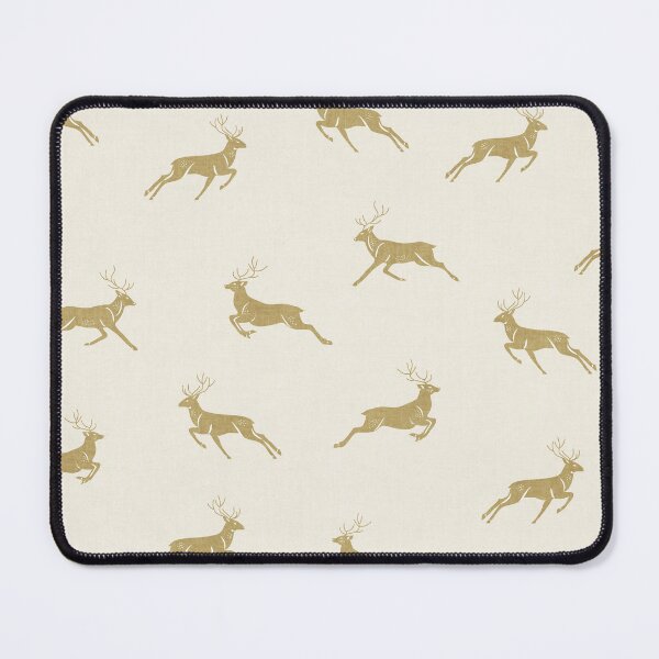Item preview, Tan Sand Woodland Deer Scandinavian Folk Rustic Cabin designed and sold by RenattaZare.
