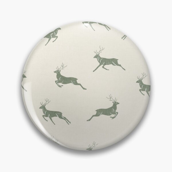 Item preview, Sage Green Woodland Deer Scandinavian Folk Rustic Cabin  designed and sold by RenattaZare.