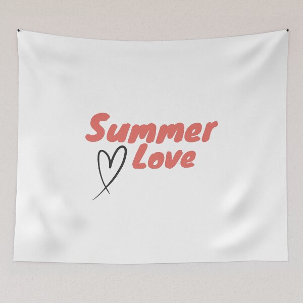 Item preview, Summer Love Typography Cute Romantic Heart Minimalist Design designed and sold by HYPNK.