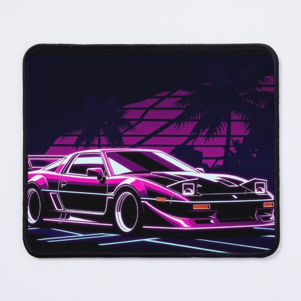 Item preview, Neon Cyberpunk Muscle Car Night City Vector Art designed and sold by Nexus Space.