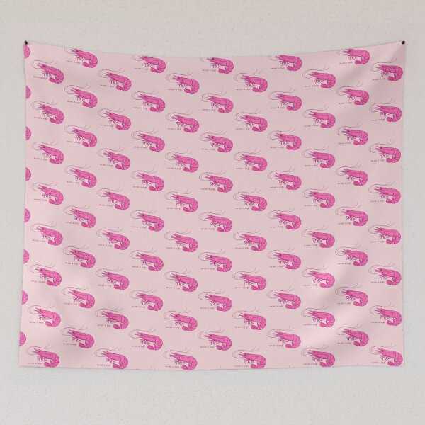 Item preview, Shrimps Is Bugs Funny Pink Shrimp Meme Cute Seafood Animal Design designed and sold by ronakris009.