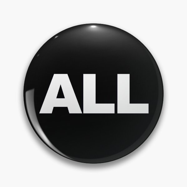 Item preview, ALL — White Minimal Bold Type Statement designed and sold by WORDPAUSE.