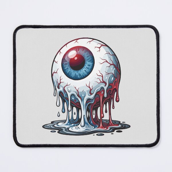Item preview, Melting Eyeball Groovy Creepy Graphic designed and sold by BrownHorse90s.