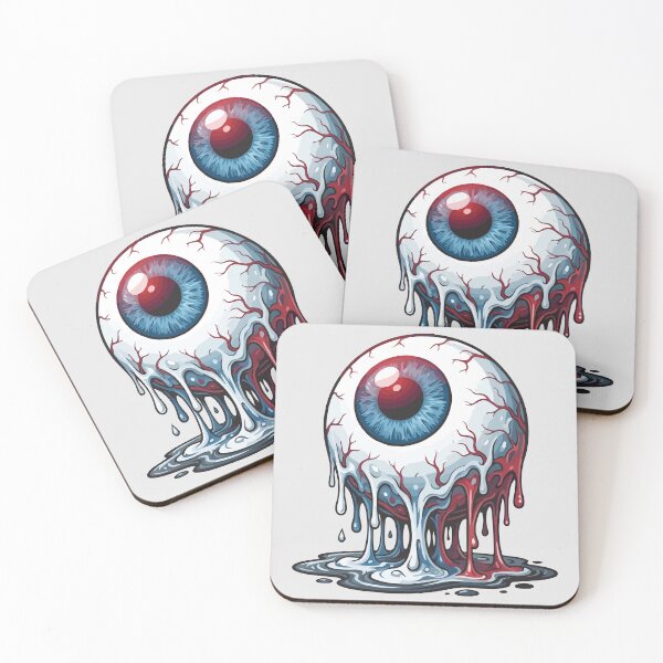 Item preview, Melting Eyeball Groovy Creepy Graphic designed and sold by BrownHorse90s.