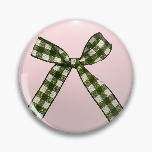 Item preview, Plaid Green Bow Coquette Cottagecore Cute Ribbon Aesthetic Design designed and sold by ronakris009.