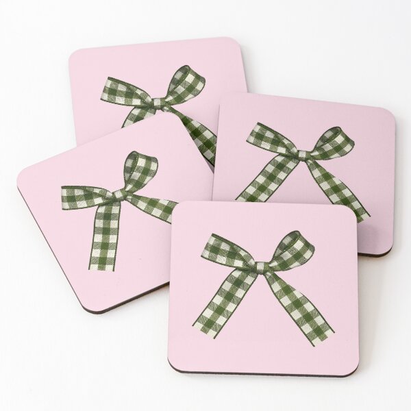 Item preview, Plaid Green Bow Coquette Cottagecore Cute Ribbon Aesthetic Design designed and sold by ronakris009.