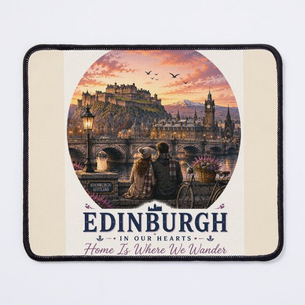 Item preview, Edinburgh In Our Hearts Home Is Where We Wander designed and sold by BagFactoryUK.