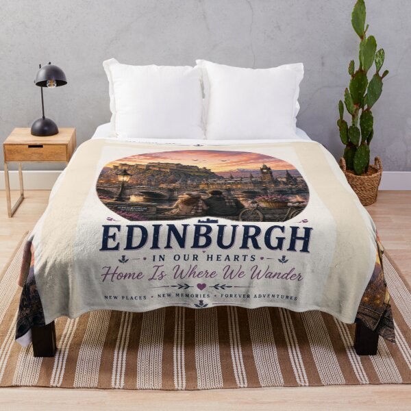 Item preview, Edinburgh In Our Hearts Home Is Where We Wander designed and sold by BagFactoryUK.