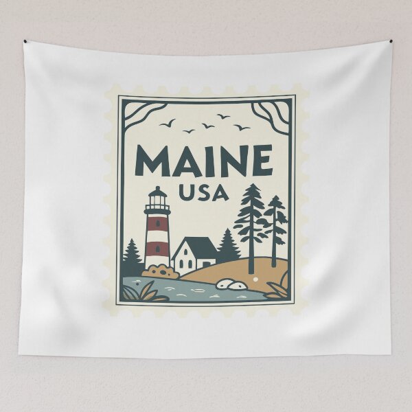 Item preview, Maine Usa State Pride New England Travel Souvenir designed and sold by Simsimah26Parks.