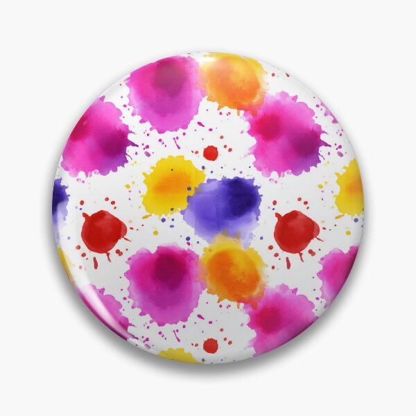 Item preview, Colorful Round Watercolor Drops Abstract Pattern designed and sold by igraphixart.