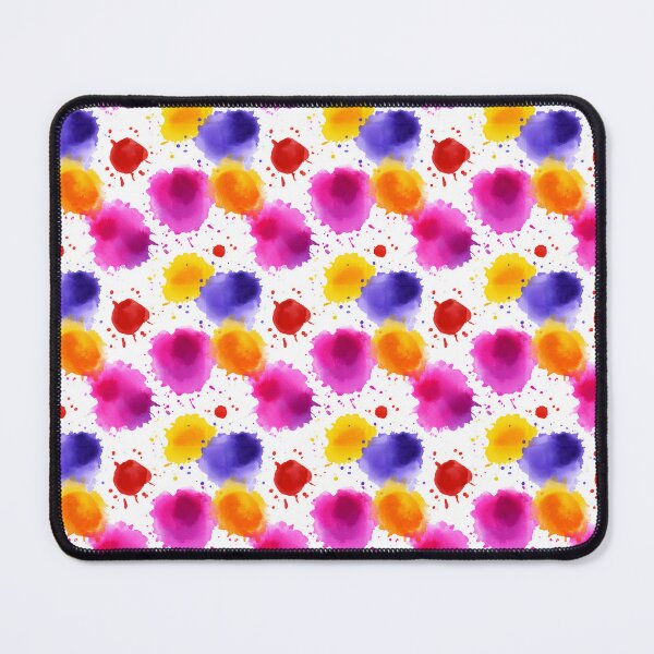 Item preview, Colorful Round Watercolor Drops Abstract Pattern designed and sold by igraphixart.