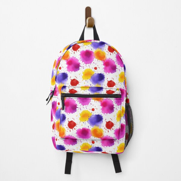 Item preview, Colorful Round Watercolor Drops Abstract Pattern designed and sold by igraphixart.