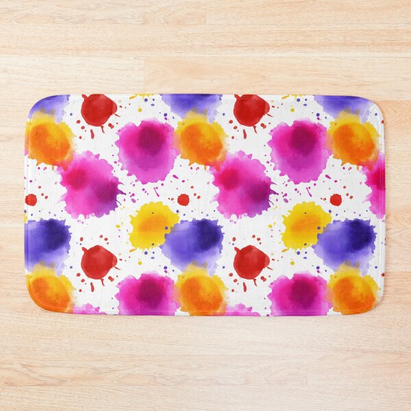 Item preview, Colorful Round Watercolor Drops Abstract Pattern designed and sold by igraphixart.