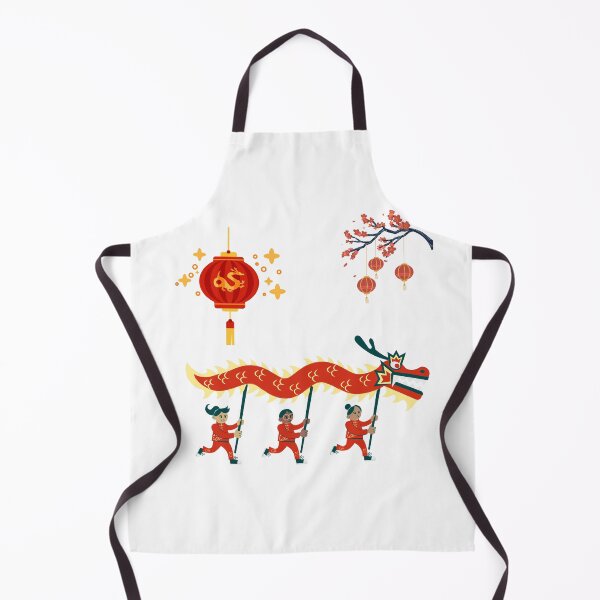 Item preview, Chinese New Year Dragon Dance Cute Illustration designed and sold by Emianartstudio.