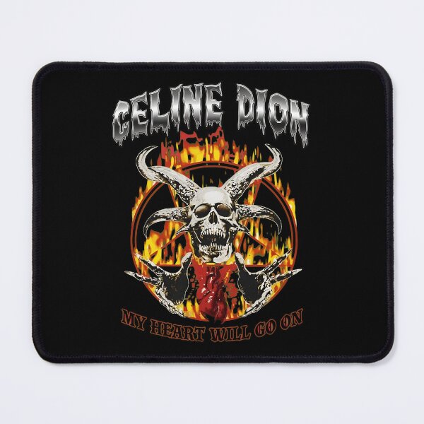 Item preview, Celinee Dion Metal Skull Flames Heartt Will Go On designed and sold by SlavisaKon.