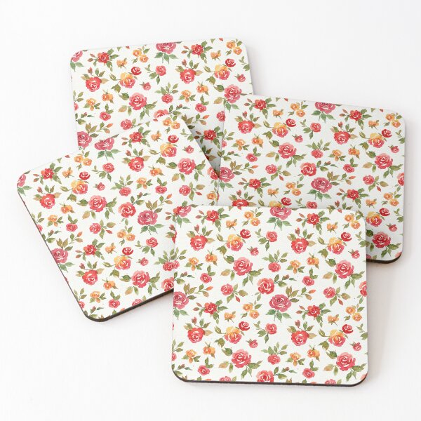 Item preview, Charming Watercolor Wildflower Rose Pattern designed and sold by wissal.studio.