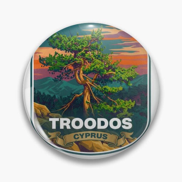 Item preview, troodos cyprus retro art designed and sold by Anna Sacha.