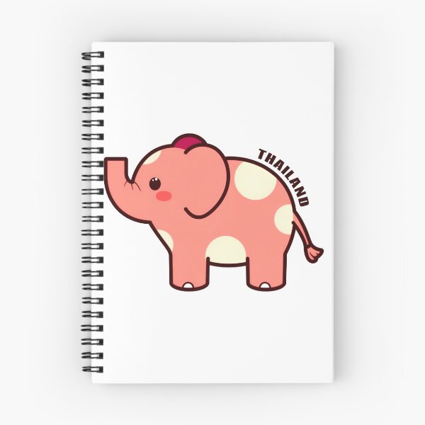 Item preview, Cute Kawaii Pink Elephant Cartoon, Adorable Baby Elephant, Sweet Animal Sticker, Minimal Cute Graphic for Kids & Animal Lovers designed and sold by PrintelloTH.
