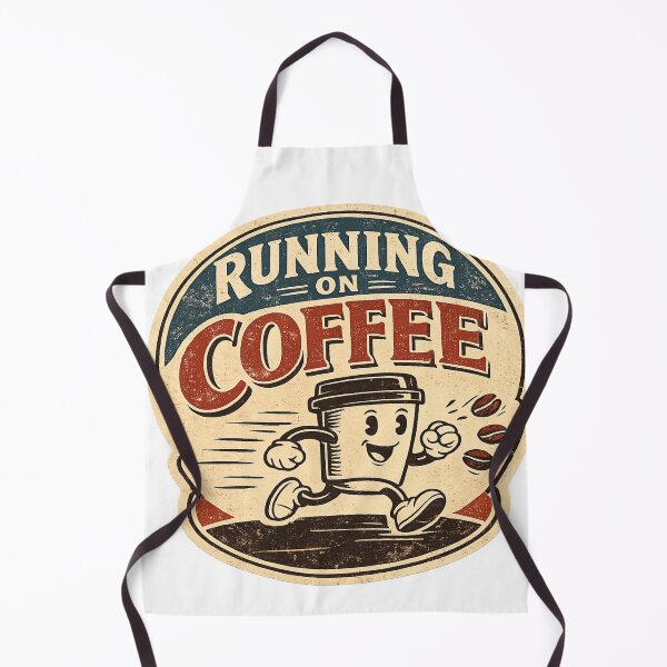 Item preview, Running On Coffee Sticker designed and sold by Genzfirevibes.