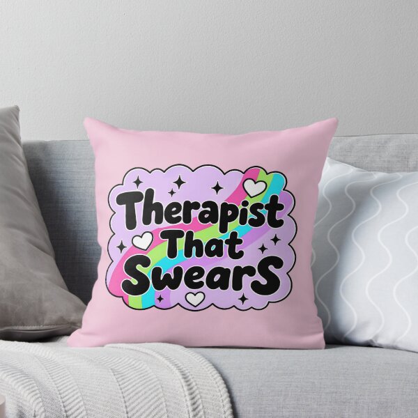Item preview, Therapist That Swears Funny Mental Health Counselor Gift Retro Design designed and sold by ronakris009.