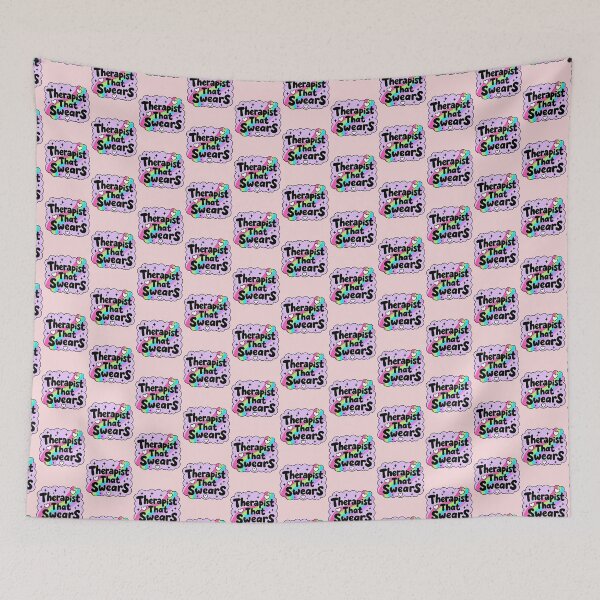 Item preview, Therapist That Swears Funny Mental Health Counselor Gift Retro Design designed and sold by ronakris009.
