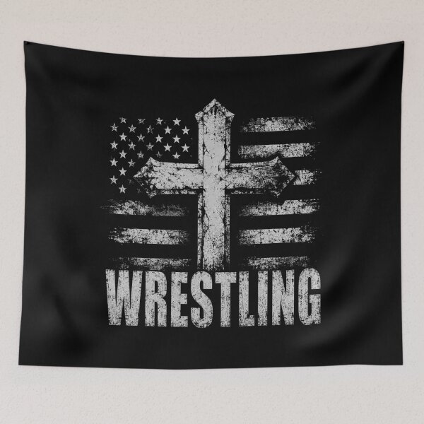 Item preview, Wrestling Patriotic American Flag, Christian and Jesus Lover designed and sold by OlakunleOloroz.