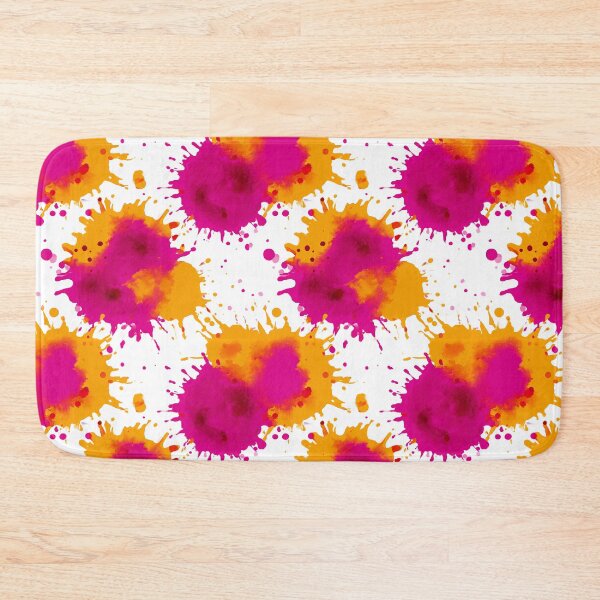 Item preview, Vibrant Pink And Orange Watercolor Splatter Pattern designed and sold by igraphixart.