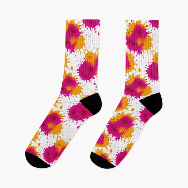 Artikelvorschau, Vibrant Pink And Orange Watercolor Splatter Pattern entworfen und verkauft von igraphixart.