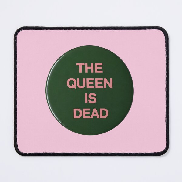 Item preview, The Queen Is Dead Gothic Vintage Quote Dark Aesthetic Typography Design designed and sold by ronakris009.