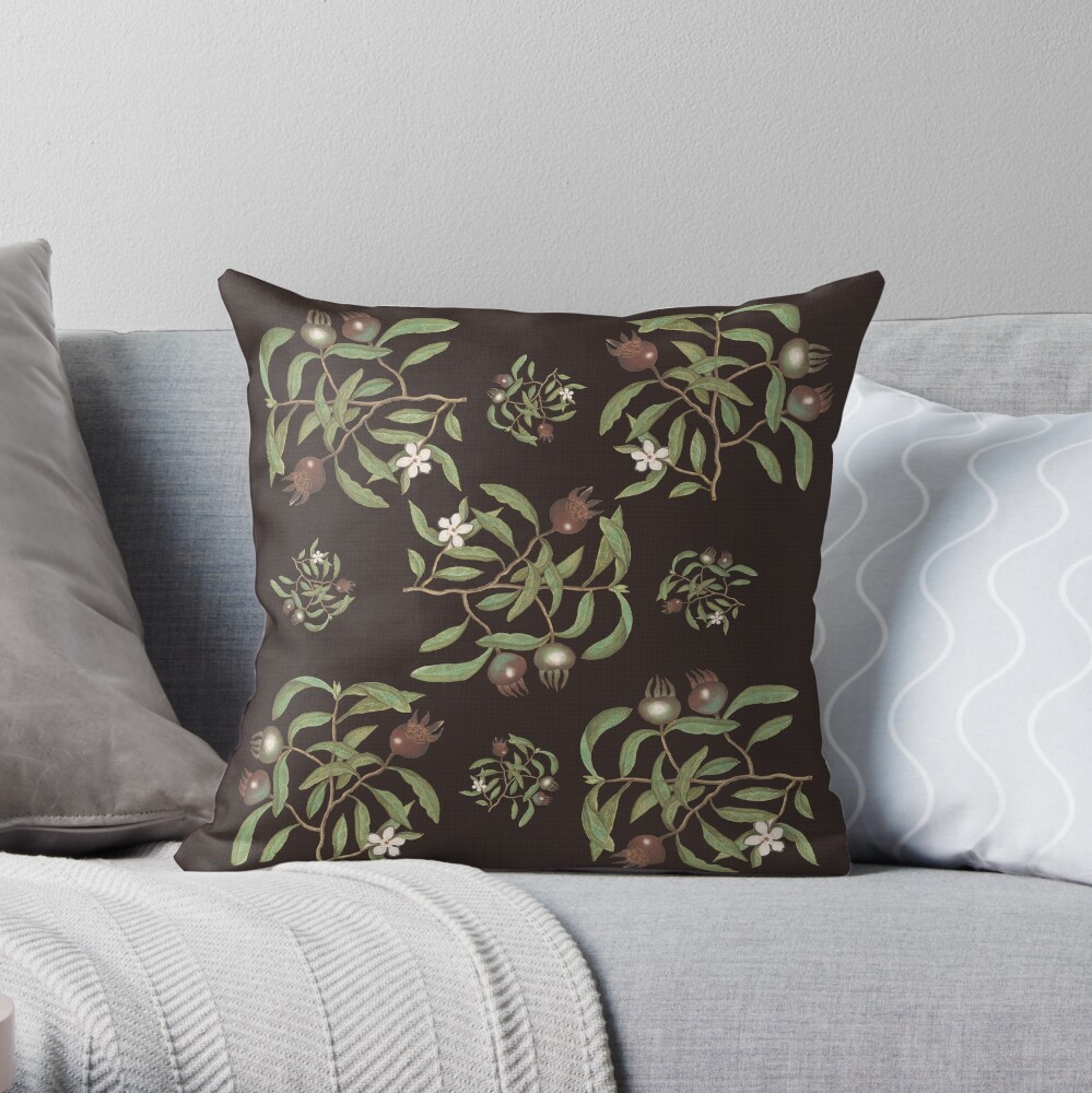 Medlar Fruit Throw Pillow