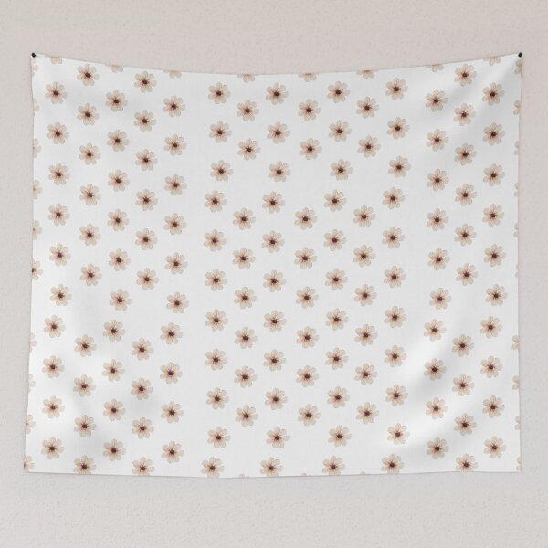 Item preview, Pink Beige Flowers Botanical Print designed and sold by pensational.