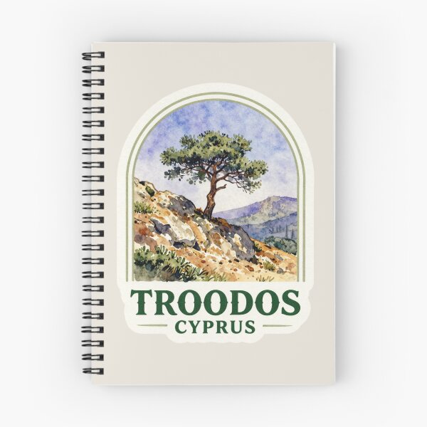 Item preview, troodos cyprus watercolor travel art designed and sold by Anna Sacha.