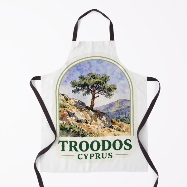 Item preview, troodos cyprus watercolor travel art designed and sold by Anna Sacha.