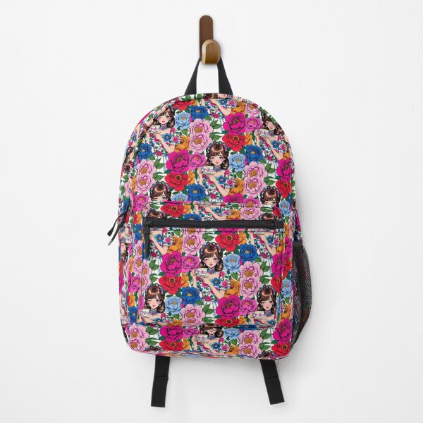 Item preview, Floral Girl with Teacup in Peony Garden designed and sold by HappyOops.