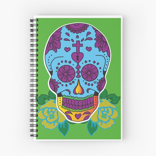 Item preview, Mexican Sugar Skull Green designed and sold by ANDREWSAIMAND.
