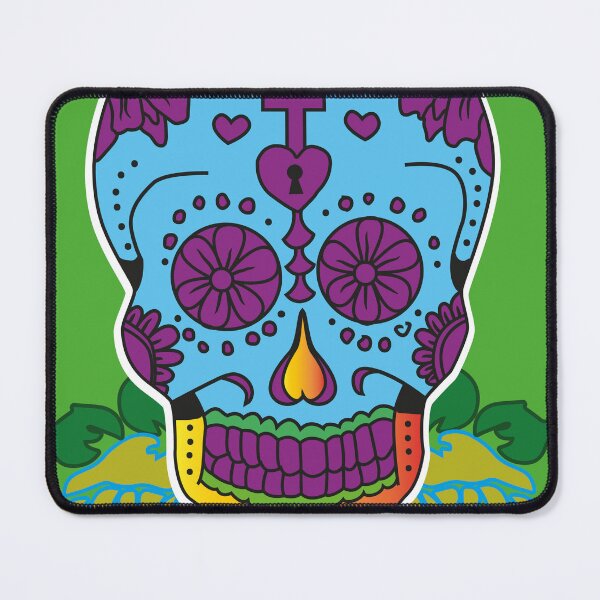 Item preview, Mexican Sugar Skull Green designed and sold by ANDREWSAIMAND.