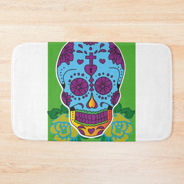Item preview, Mexican Sugar Skull Green designed and sold by ANDREWSAIMAND.