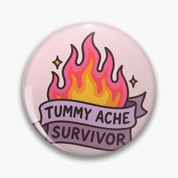 Item preview, Tummy Ache Survivor Funny IBS Pastel Flame Stomach Humor Design designed and sold by ronakris009.