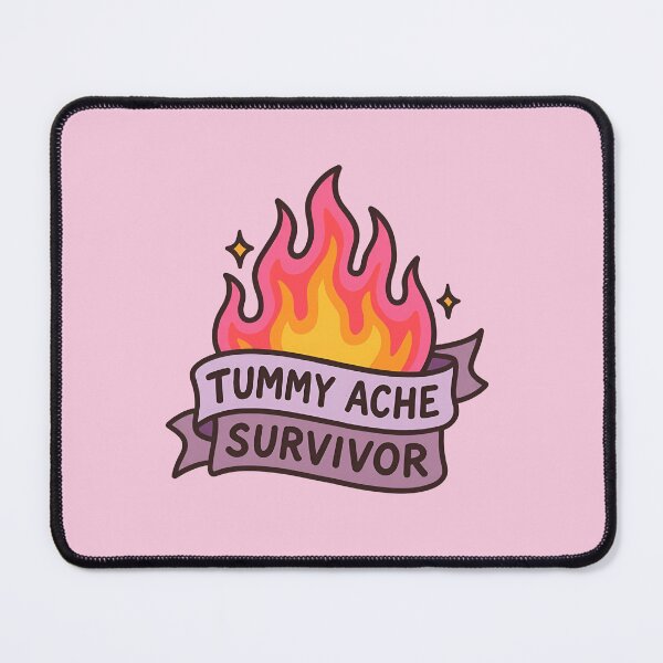 Item preview, Tummy Ache Survivor Funny IBS Pastel Flame Stomach Humor Design designed and sold by ronakris009.