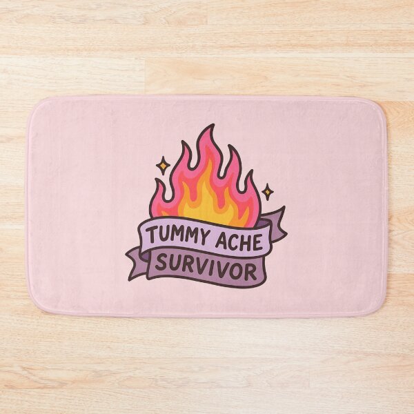 Item preview, Tummy Ache Survivor Funny IBS Pastel Flame Stomach Humor Design designed and sold by ronakris009.