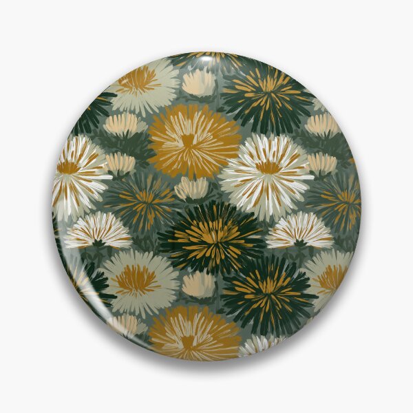 Item preview, Blooming Chrysanthemum Flower  - Retro Flower Floral  - Christmas Gifts For Her designed and sold by RoyalStarsPatts.