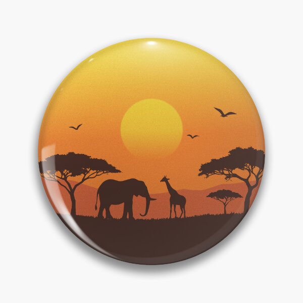 Item preview, Yankari Game Reserve Nigeria | Savanna Sunset designed and sold by MammothArt.