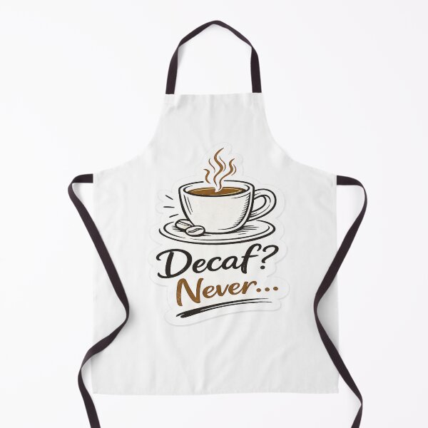 Item preview, Decaf? Never Sticker designed and sold by Genzfirevibes.