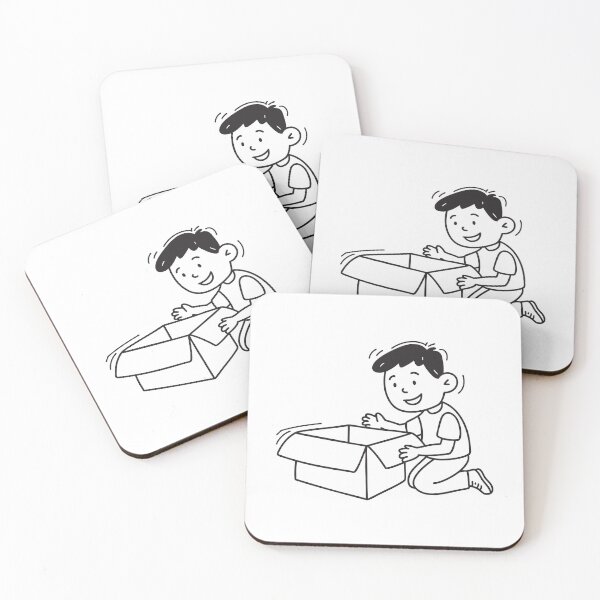Item preview, Child Unpacking Toys from Box designed and sold by rasagamastore.