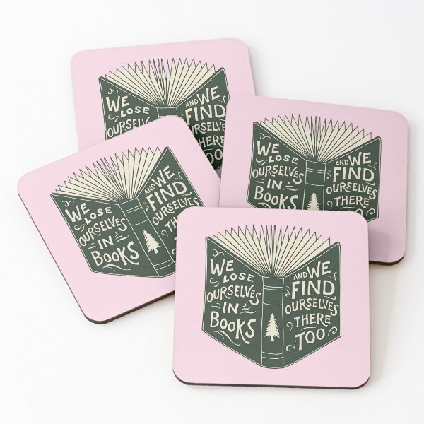Item preview, We Lose Ourselves in Books Book Lover Reading Quote Literary Design designed and sold by ronakris009.