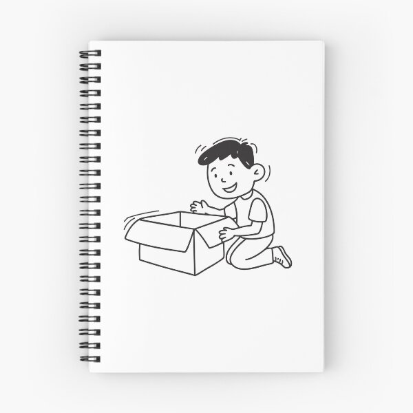 Item preview, Child Unpacking Toys from Box designed and sold by rasagamastore.
