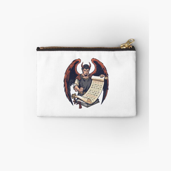 Item preview, Ancient Gaming Codex – Devil Angel Keeper of the Digital Scroll designed and sold by Artisan Finds Online.