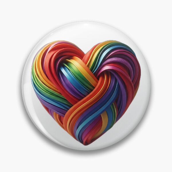 Item preview, Vibrant Rainbow Woven Heart PRIDE designed and sold by ToxicInkArt.