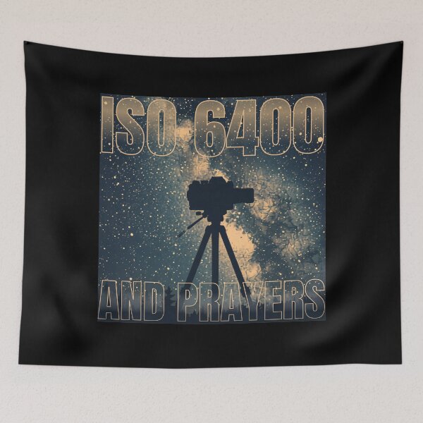 Item preview, ISO 6400 and Prayers Funny Astrophotography Design designed and sold by Bajszon.